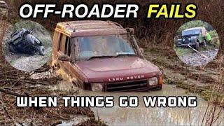 Off-road fails  mishaps in 4x4’s offroad  Compilation