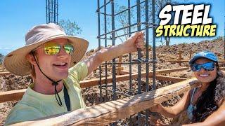 CONSTRUCTION START BUILDING HILLTOP HOUSE - Structural Foundation filmed the eagles