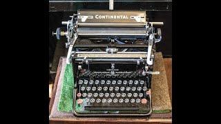 Континенталь в печати  пишущая печатная машинка Continental typewriter