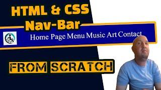 How to Build HTML Navbar with a Logo & Style it with CSS - HTML and CSS Tutorial