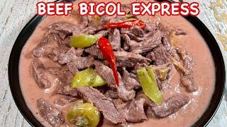 BEEF BICOL EXPRESS with BAGOONG ALAMANG  CREAMY BEEF BICOL EXPRESS  PINOY SIMPLE COOKING