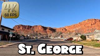 Driving Around Fabulous St. George Utah in 4k Video