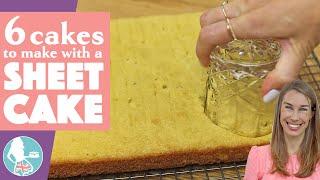 6 Cakes to Make from Sheet Cakes Rectangular Cakes