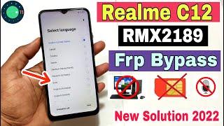 Realme C12 FRP Bypass  New Solution 2022  Realme C12 Google Account Bypass  Fix No Voice Typing 