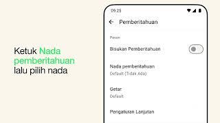 Cara menyesuaikan nada percakapan untuk chat individu atau grup  WhatsApp