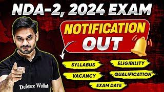 UPSC NDA-2 2024 Official Notification Out  NDA Notification  Age Limit  Eligibility  Discussion