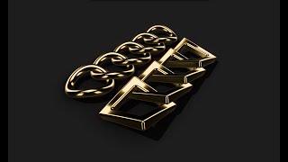 Creating Twisted Gold Chain Links   HD 1080p