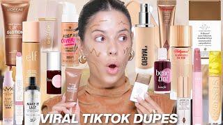 i tried VIRAL TIKTOK makeup dupes... honest review