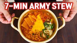 7 Minute Korean Army Stew that Even a College Student Can Make l Budae Jjigae Recipe