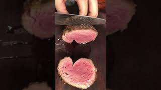Thick Steak Cutting ASMR with Knife #Shorts