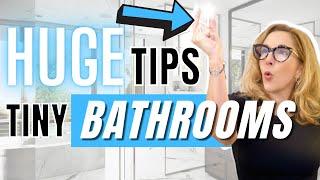 3 Designer Hacks for Teensy Tiny Bathrooms #homedesign #homedecor #interiordesign