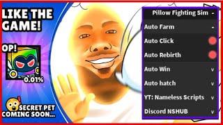 Pillow Fighting Simulator Best Script  Auto Click Auto Hatch & More  PASTEBIN