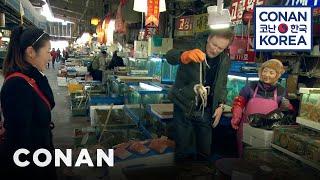 Conan Visits Noryangjin Fish Market  CONAN on TBS