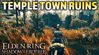 Elden Ring DLC - How to get to Temple Town Ruins & How to get Inside  Two-Handed Sword Talisman