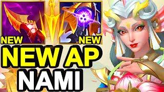 Wild Rift China Nami Support - NEW SKIN AS & AP NAMI Build Runes - Challenger Solo Rank Gameplay