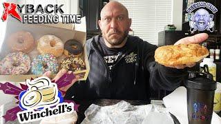 Ryback Feeding Time Winchell’s Donuts and Sausage Egg & Cheese Croissants