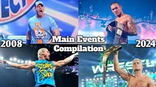 All Of WWE PPV Main Events Match Card Compilation 2008 - 2024