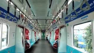 【新型コロナ対策臨時ダイヤ】MRT Jakarta MRTJ　Blok M→Dukuh Atas 車内の様子5駅連続通過運転