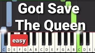 God Save The Queen - British National Anthem Easy Piano Tutorial