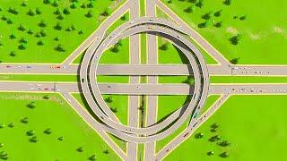 Which is THE BEST highway interchange layout? Cities Skylines