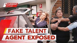 Talent agent hits reporter as she denies lying to clients  A Current Affair