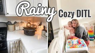 Rainy Cozy DITL  Crockpot Dinner & Days At Home #fabfitfunpartner