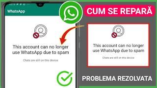Cum să remediați Acest cont nu mai poate folosi WhatsApp