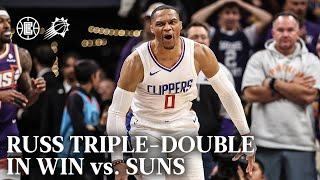 Russell Westbrook Triple-Double 16 PTS 15 REB 15 AST vs. Suns Highlights  LA Clippers