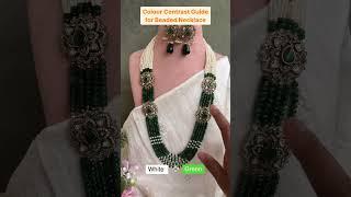 In trend colour contrast guide for NecklacesFollow us for more such tips