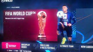 How to get fifa World Cup mode in FIFA 23 if you can’t find it. Ps4 ps4 pro ps5 Xbox etc