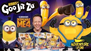 Despicable Me 4 Heroes of Goo Jit Zu Mega Minions Tim Dave & AVL Tim AdventureFun Toy review