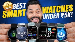 Top 5 Best Smartwatches Under ₹5000 In 2024Bluetooth Calling AMOLED & More