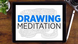 MINDFULNESS Drawing Meditation - 12 minute mindfulness meditation