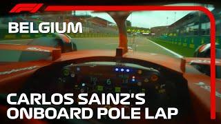 Carlos Sainzs Onboard Pole Lap  2022 Belgian Grand Prix  Pirelli