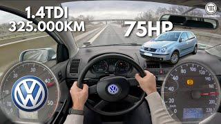 2001 Volkswagen Polo 9N1 1.4 TDI 75Hp POV TOP SPEED DRIVE