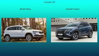 2021 Skoda Karoq vs 2020 Hyundai Tucson - Technical Data Comparison
