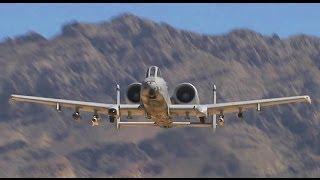 Spectacular A-10 Live Fire Action in the Desert