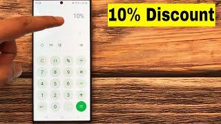 How To Calculate 10 Percent Discount on Mobile Phone