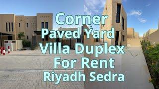 Corner Paved Yard Villa For Rent in Riyadh  Sedra  Roshn  Book Now +966500850043 or +966536023397