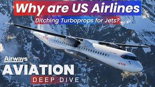 Why are US Airlines Ditching Turboprops?  Aviation Deep Dive