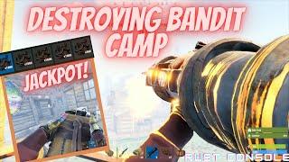 Rust Console Destroying Bandit Camp ALL IN on 20 while HOSTILE