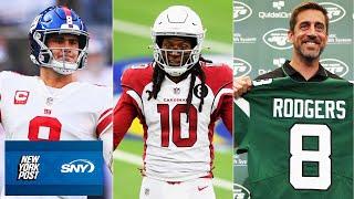 Can Aaron Rodgers lure DeAndre Hopkins to the Jets?  SNY