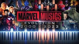 MARVEL EVOLUTION EPIC PIANO MASHUP 2000-2023 from X-Men to Quantumania Synthesia Piano Tutorial