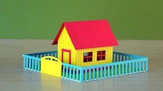 Simple & easy making of a beautiful color paper house