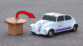 How To Make A Volkswagen Beetle  Cardboard Volkswagen Beetle 53 - DIY VW Beetle