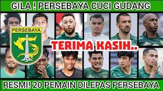 RESMIPERSEBAYA LEPAS 20 PEMAIN  PERSEBAYA HARI INI  BERITA PERSEBAYA 2024  INFO PERSEBAYA