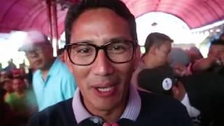 Sandiaga Uno bersama Nurhasan Zaidi di Majalengka