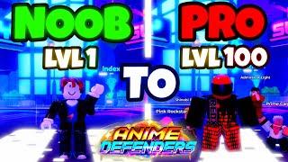 NOOB to PRO in Anime Defenders  Roblox