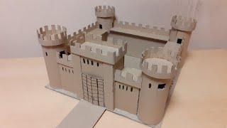 How To Make a Cardboard Story Castle  cómo hacer un castillo de historia de cartón  картоный замок