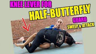 Half Butterfly Guard The Knee Lever Sweep BJJ Jiu Jitsu